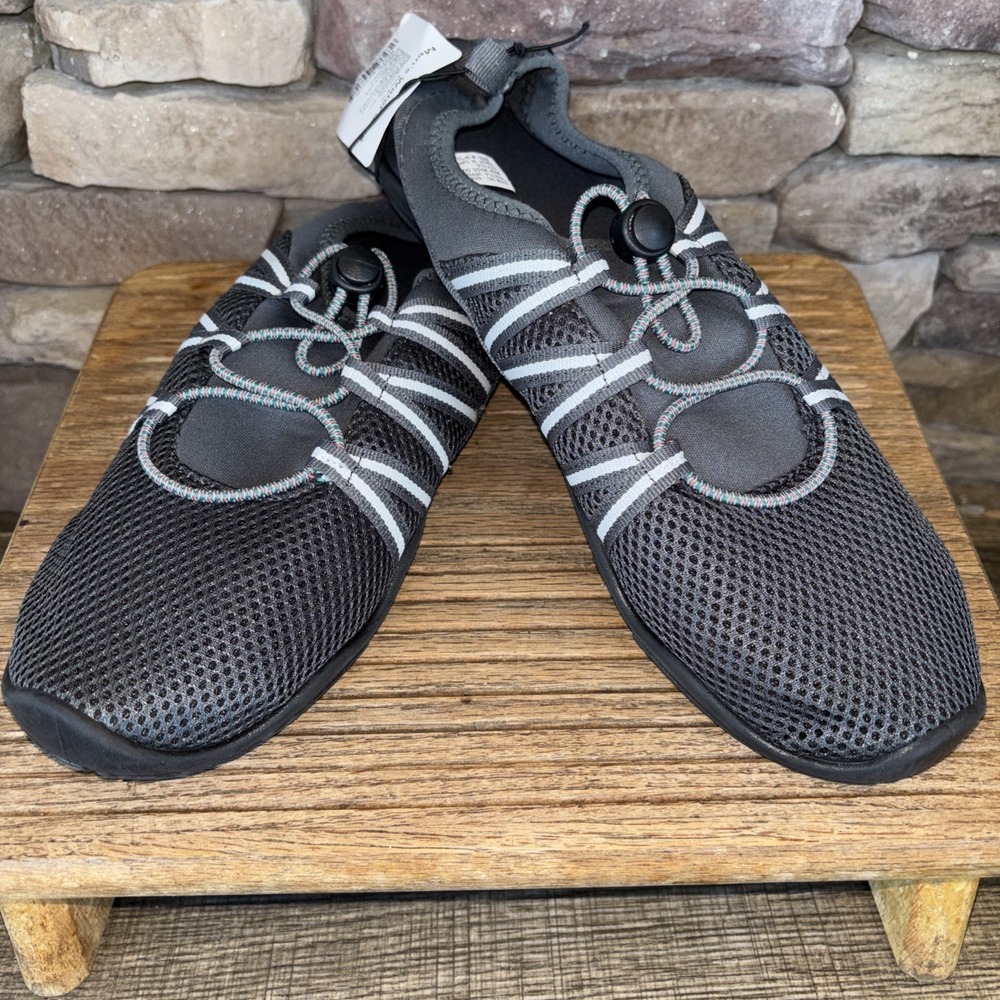 Sun & Sky Men's Water Shoes  Size 9-10 Gray  And White Accents NWT